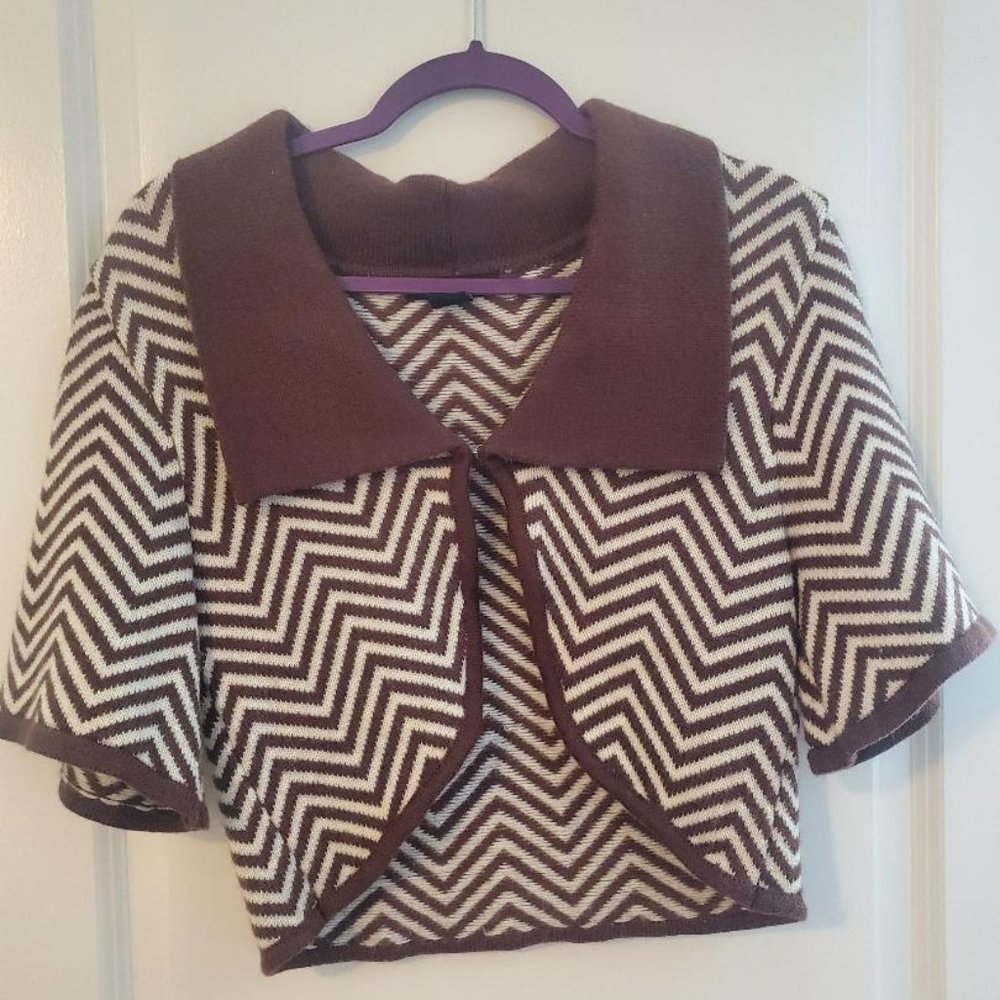 Cream & Brown sweater layer